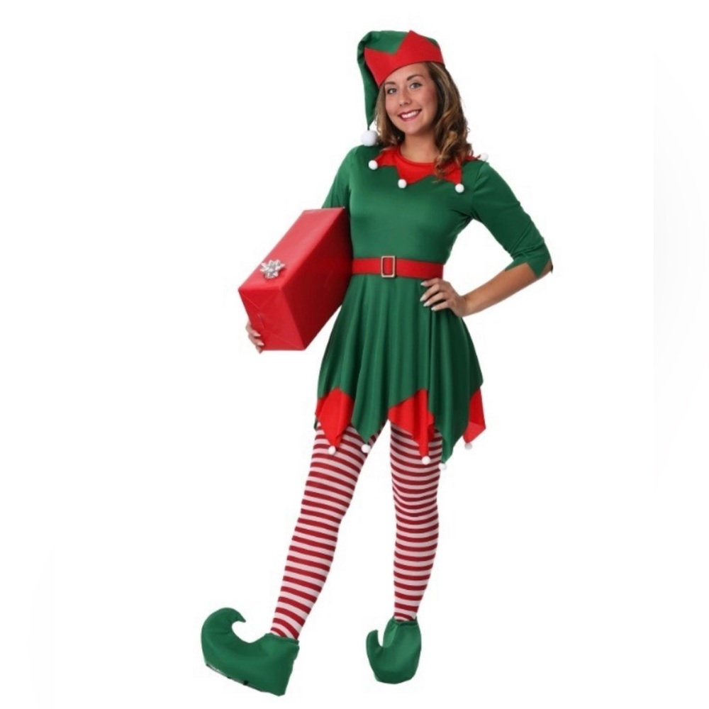 Plus Size Santa's Helper Costume for Women